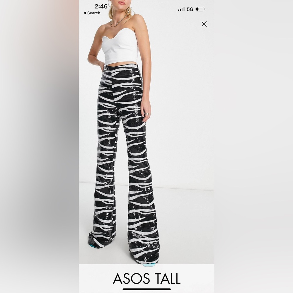 ASOS Tall Zebra Pants